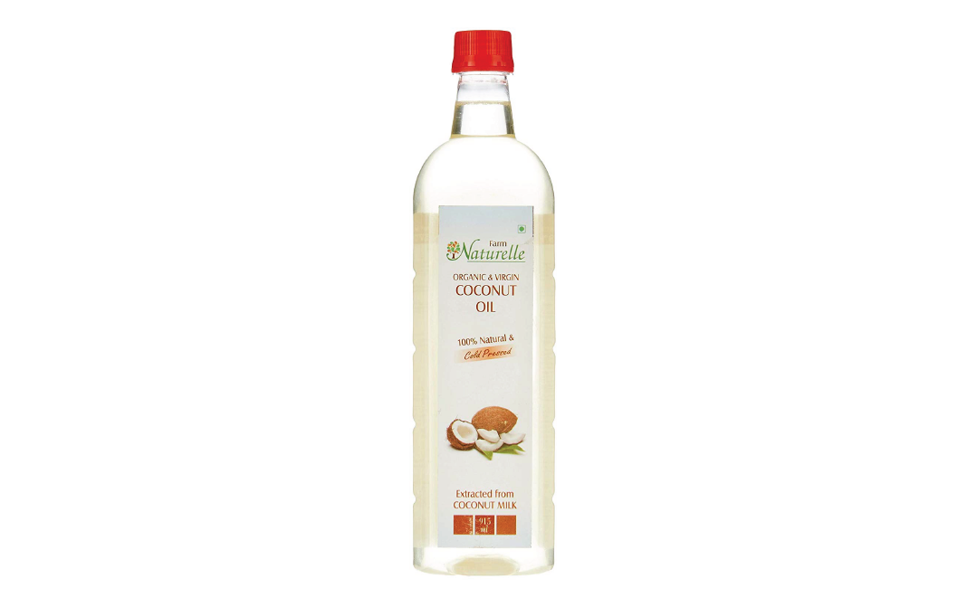 Farm Naturelle Organic & Virgin Coconut Oil    Plastic Bottle  915 millilitre